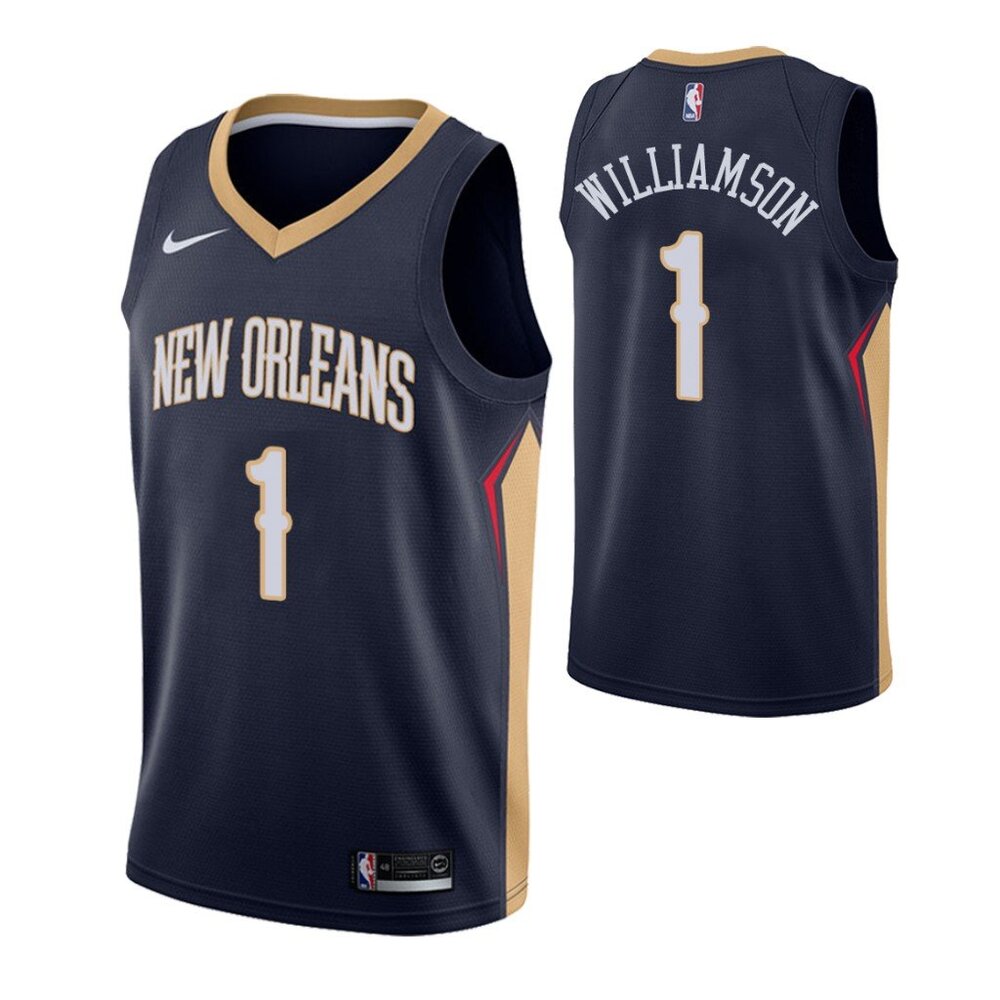Mens Zion Williamson Navy Stitched Jersey